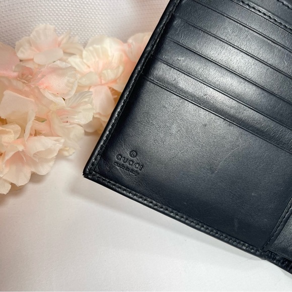 Vintage Gucci Jackie Suede Leather Sherry striped double sided compact wallet - Picture 6 of 15